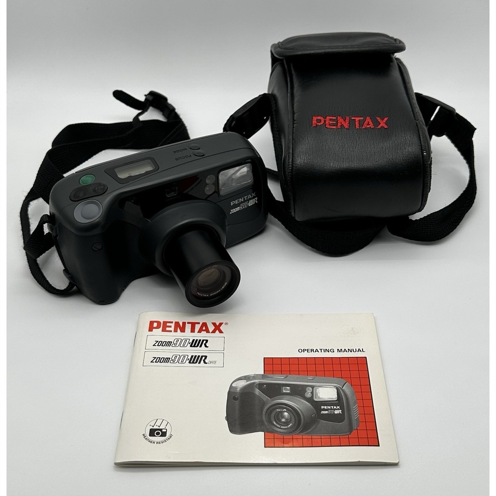 Rare PENTAX Zoom 90 WR 35mm Point & Shoot Film Camera Excellent Condition